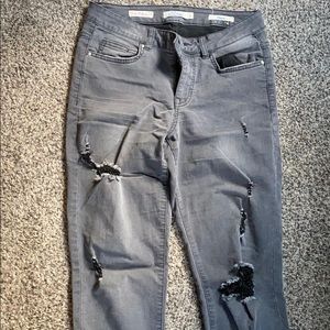 Ripped skinny jeans